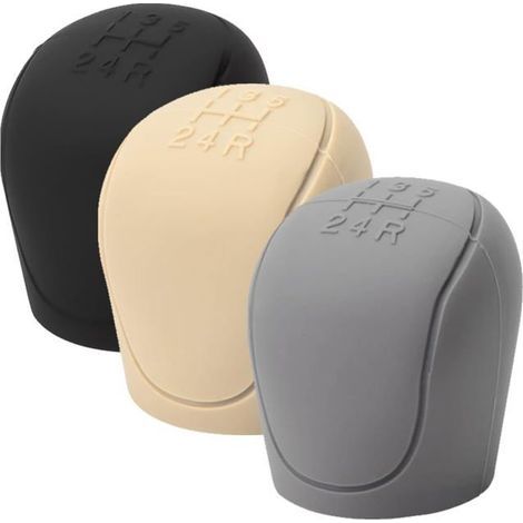 Copertura per pomello del cambio in 3 pezzi, copertura universale in silicone per leva del cambio auto a 5 velocità, copertura protettiva (1/5)