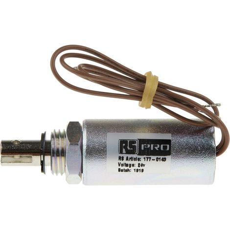 Electroaimant linéaire RS PRO 24 V, course 10mm ( Prix pour 1 ) (1/4)