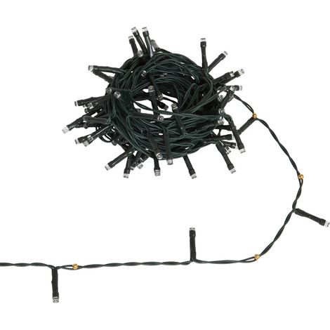 Guirlande lumineuse extérieure solaire 100 LED blanc froid l.10m - Feeric lights & christmas (1/5)
