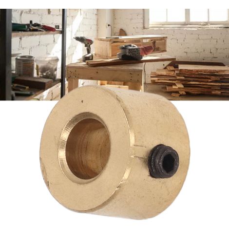 Interrupteur de fin de course en laiton pour le positionnement et le verrouillage rapides des forets. Outil de perçage pour le travail du bois, foret de 9 mm. (1/5)