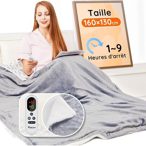 Electric Heated Blanket for Bed Flannel (1/5)