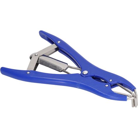 Pince à castration avec 100 anneaux en caoutchouc rouges pour castration, kit d'application d'anneaux de castration (1/5)