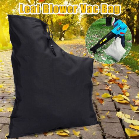 NALOOKAMIC 20D Oxford tissu noir extérieur feuille machine sac sous vide souffleur de feuilles sac de rangement 4460 cm (1/4)