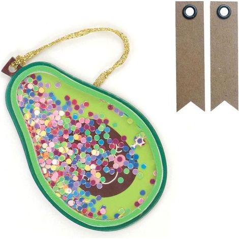 2 étiquettes 3D shaker tags Avocat + 20 étiquettes kraft Fanion