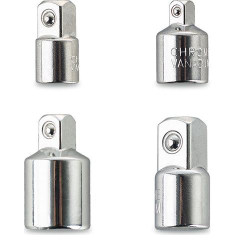 Lot de 4 adaptateurs réducteurs et surélévateurs carrés 1/4 3/8 et 1/2 pouce pour outils et douilles