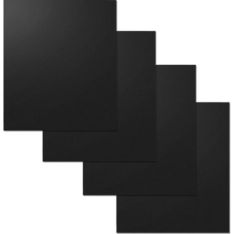 Lot de 4 tapis de cuisson anti-adhésifs pour barbecue au charbon de bois ou au grill électrique Résistant à la chaleur Réutilisable Facile à nettoyer (40x50cm) (1/4)