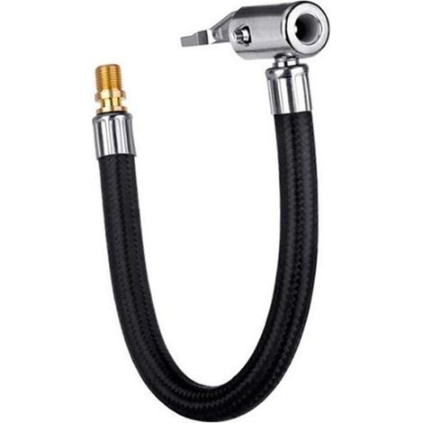 Prolunga per tubo di gonfiaggio pneumatici auto da 30 cm, prolunga per pneumatici, adattatore rapido per tubo di gonfiaggio, pompa a vite (1/4)