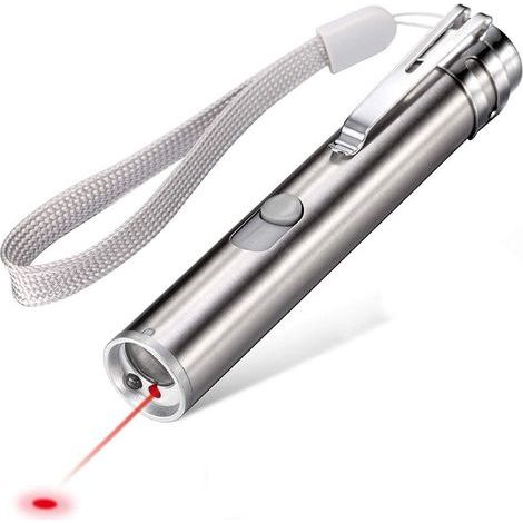 Puntero LED Ulisem para gatos y perros, juguete para mascotas, luz LED, recargable por USB