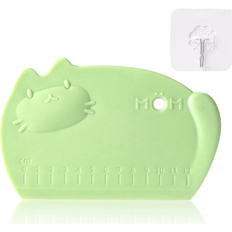grattoir à pâte en silicone avec crochet coupe flexible, multi - fonction anti - adhésif bol spatule de table pour la cuisine cuisson gâteau à pain Pizza pâtisserie crème alimentaire (1/5)