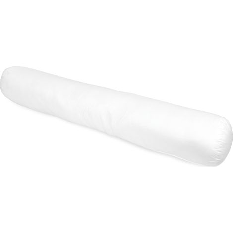 Traversin 120 cm en fibre polyester Flotex – Garnissage en boules siliconées – Enveloppe percale 110g/m2 – Confort ferme – Linnea (1/5)