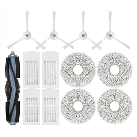 Pièces détachées et accessoires pour aspirateur robot Yeedi Floor 3 Station : brosse principale, chiffon de nettoyage. (1/5)