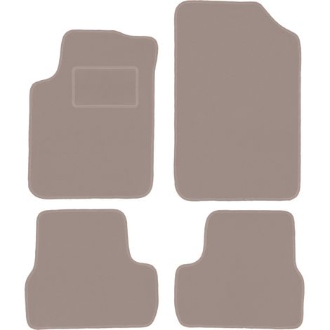 Tappetini in velluto beige per: Citroen C3 I hatchback (2002-2009)