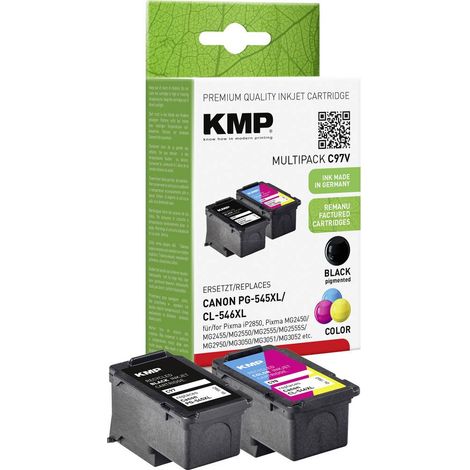 Cartouche d'encre KMP C97V, compatible avec Canon PG-545XL/CL-546XL (1/2)
