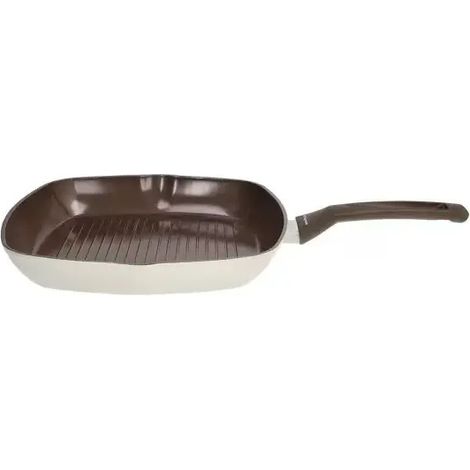 Grill Quadra 28x28 cm in alluminio riciclato – Antiaderente PFAS Free, per Induzione