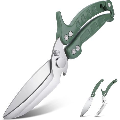 Detachable Poultry Shears, Shark Tooth Kitchen Scissors, Multifunctional Professional Kitchen Scissors (1/5)