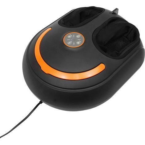 Appareil de massage des pieds noir – Airbag enveloppant, chauffage 60°C, 5 intensités, télécommande – Pour soulager fatigue et douleurs (1/5)