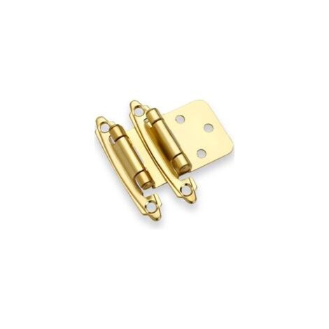 Charnières à ressort pour usage domestique - conviennent à tous types de meubles - lot de 10, couleur or, épaisseur 1,4 mm- Crezuo (1/4)