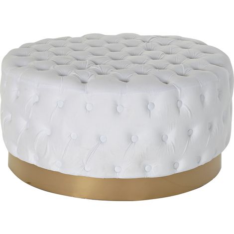 DKD Home Decor Repose pied blanc 78x78x40 cm (1/4)
