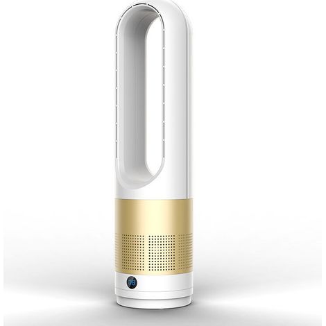 Ventilateur tour sans pales,18pouces, refroidissement uniquement, 8 vitesses, minuterie de 8 heures, rotation à 80°, affichage LED, adapté aux pièces à domicile et aux bureaux (1/4)