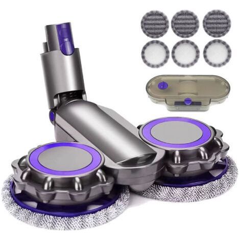 Tête de balai électrique de nettoyage humide et sec compatible avec Dyson V6 V7 V8 V9 V10 V11 + réservoir d'eau + 6 têtes de balai (1/5)