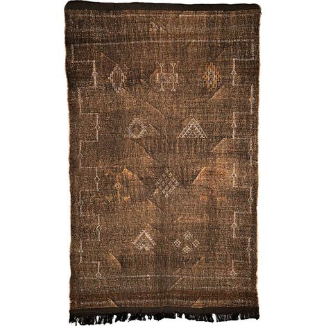 SABRA - Tapis Berbère en Soie de Cactus - Modèle A16 - Tapis Tissé à la Main Style Ethnique et Bohème - Décoration Artisanale Unique
