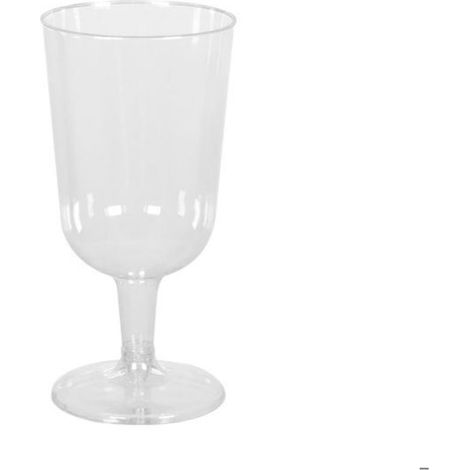Verres à vin plastique transparent réutilisable 20 cL par 50 (1/4)