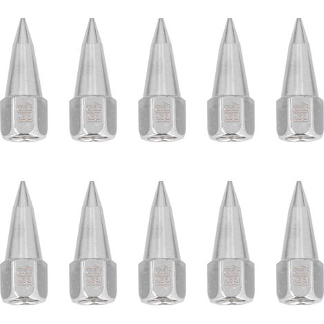Lot de 10 embouts de pistolet à graisse standard de type Sharp, raccords pour pistolet à huile pneumatique manuel, 1/8 po