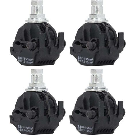 Connecteur de Perçage D'isolation, 4 Pièces, Pince de Perçage sans Pelage, Séparateur de Câble Haute Basse Tension sans Rupture D'isolation, Pince de Perçage 1KV (JJC-2) (1/4)