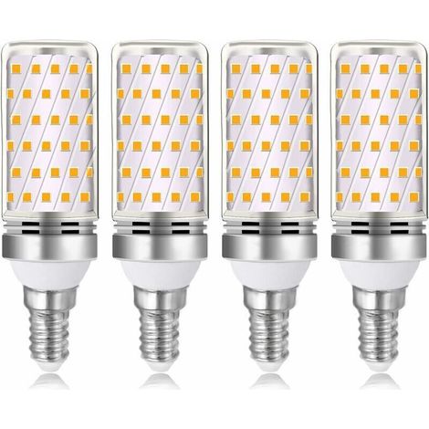 Ampoule E14 16W LED Blanc Chaud 3000K 1600lm, Équivalent Lampe Halogène E14 100W 120W, AC 230V, non-dimmable, 4pcs (1/5)