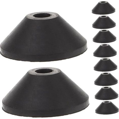 10 pièces Rondelles Caoutchouc Coniques Joint Wc Étanche pour Boulons de Réservoir Kit de Réparation Siège de Toilette Joints Étanchéité pour Réservoir Eau Accessoires de (1/4)