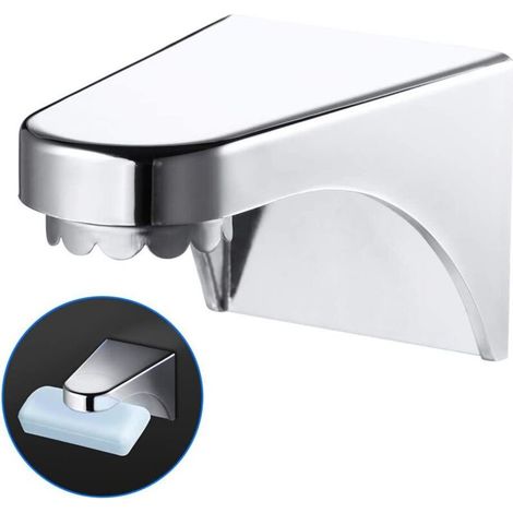 2 Stück magnetischer Seifenhalter aus ABS, zur Wandmontage, magnetischer Seifenhalter, 3M starker Klebstoff, klebrige Seifenschale für Badezimmer, Küche, Spüle, Küchenzubehör (1/4)