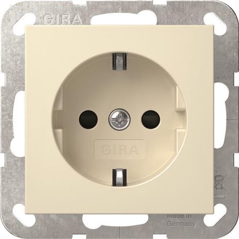 Gira Presa SCHUKO SP System 55 Bianco crema [445301], 4453 01