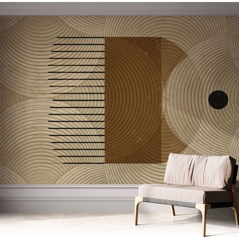 Fotomurale adesivo stickers - per camera da letto - per corridoio - decorazione casa moderna Geometria dell'armonia 312x219 cm (1/5)