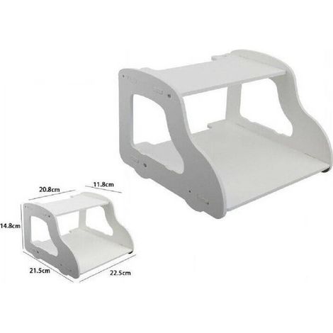 Trade Shop - WEISSES HOLZREGAL 22,5 X 21,5 X 14,8 CM WOHNMÖBEL REGALE KINDERZIMMER 70205 -