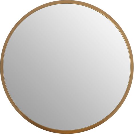 Premier Housewares Large Round Wall Mirror with Gold Frame (1/5)