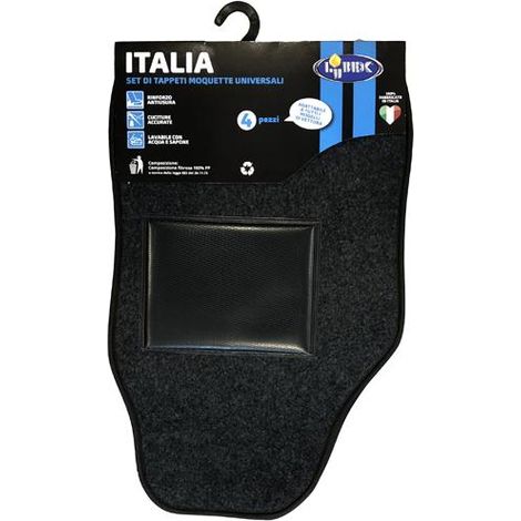 TAPPETINI AUTO IN MOQUET SET 4 PEZZI