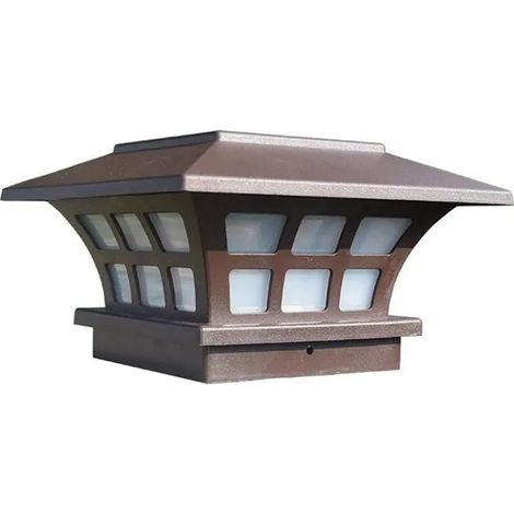 Lampe de Poteau Solaire Étanche, Lampe de Jardin pour Mur et Clôture, Éclairage Paysager pour Porte de Jardin ODIPIE (1/4)