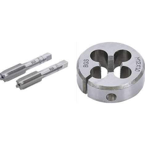 Kit de 1 filiere + 1 jeu 2 tarauds m12 x 1.00mm