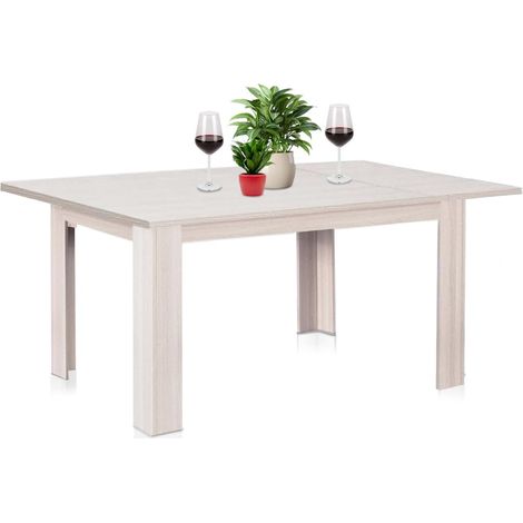 Table Extensible Salle à Manger Olmo de 110 x 70 cm à 150 x 70 cm, Design Moderne, Extensible Peu encombrant, idéal pour Salle à Manger, Salon, Cuisine, décoration intérieure (Orme) (1/5)