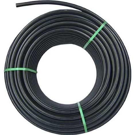 Rc Junter PE R254 Tubería de Polietileno agrícola, 25 mm, 4 Bar, Bobina de 100 Metros, Negro, 68.0x68.0x28.0 cm
