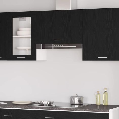 Hängeschrank Lyon Schwarz Eichen-Optik 60 x 31 x 40 cm