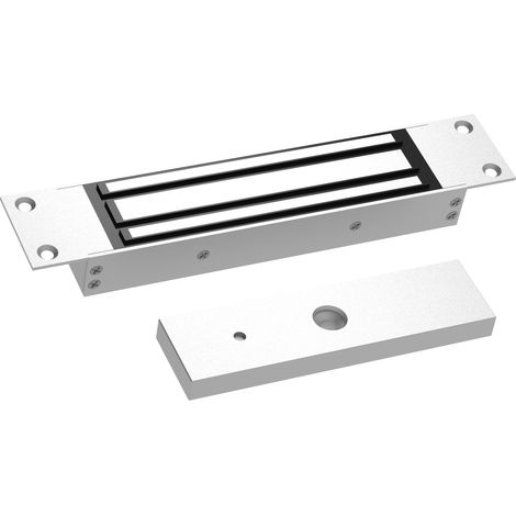 Abrepuertas electromagnético empotrar 280 kg, 12 V, ideal para seguridad y control de acceso.