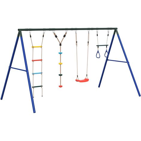 Maison Exclusive - Schaukel-Set mit Schaukelsitz Trapez Stricklei