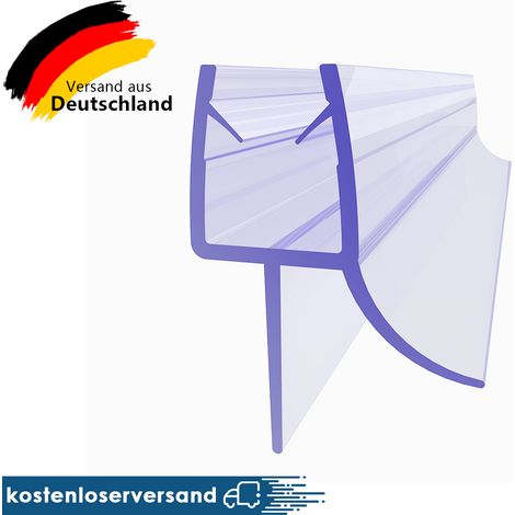 SONNI Duschdichtung für 8mm Glasdicke Duschprofil Wasserabweiser Ersatzdichtung Duschtürdichtung mit zwei Lippen zur unteren 90cm,PVC,Schimmelbeständigkeit (1/5)