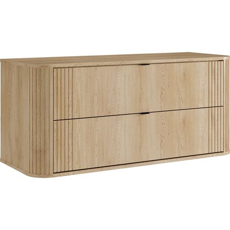 Mobile bagno sotto lavabo sospeso Naturale chiaro 120 cm - FILOR (1/4)