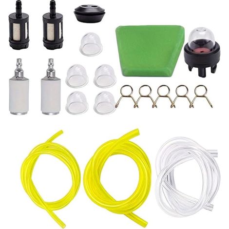 Ensemble Tuyau 3mm Intérieur Moteur Thermique Ensemble Tuyau(17-piece set 30cm) Compatible pour craftsman, haute efficacité, flux carburant optimisé, colmatage moteur (1/5)