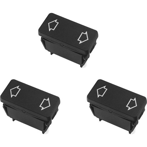 3 boutons de commande de lève-vitre électrique 6551.21, Peugeot 205 1987-1998, 309 1985-1993 405 1987-1993 (1/5)