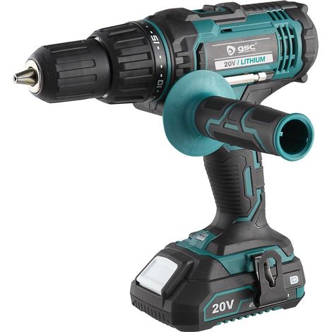 GSC 502040002 Taladro destornillador percutor inalámbrico 20V 460W (1/5)
