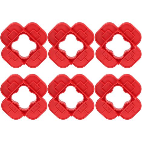 Deck Spacers, 6PCS Decking Board Alignment Tools, 4-Size Precision Gap Guides, Durable Non-Slip Design, Easy Grip Handles, for Balcony, Garage, Lawn, Farm, Backyard, Toolhouse (1/5)
