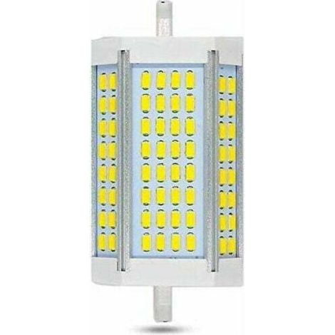 Ampoule LED R7S 118 mm 30 W à intensité variable, 3 000 lm, blanc froid 6 000 K, R7S J118 200 W 300 W équivalent à un crayon halogène, luminosité de 200 degrés, R7S 118 mm ampoule LED à intensité vari (1/4)